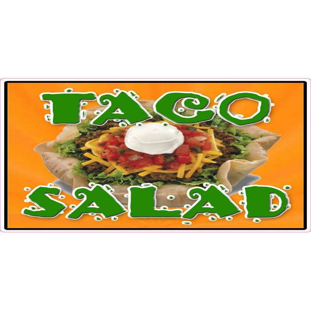 TACO SALAD Concession Decal mexican food menu cart trailer stand sticker